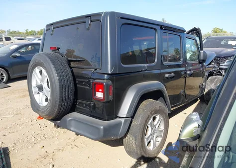 2020 Jeep Wrangler Unlimited Black And Tan 4X4/Freedom 4X4/Sport 4X4/Sport Altitude 4X4/Sport S 4X4/Willys 4X4/Willys Sport 4X4 z USA, uszkodzony, nr VIN 1C4HJXDN1LWC60178